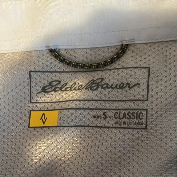 Eddie Bauer mens blue classic fit button down shirt size small - Picture 7 of 8